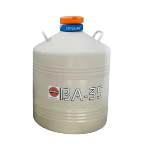BA-35 Liquid Nitrogen Container Cryocan IBP 6 Medium Size BA 35 LN2 Storage Cane