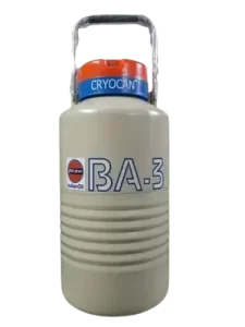 BA-3 Liquid Nitrogen Container Cryocan IBP 7 Portable 3 litre cryogenic liquid nitrogen container